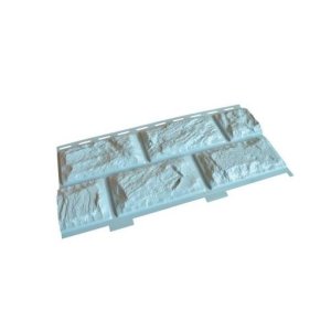 Цокольный сайдинг коллекция Альпийский, 3000x220 мм, серо-голубой Доломит