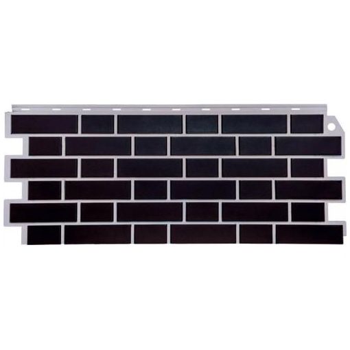 Фасадная панель коллекция Кирпич облицовочный Britt, 1130х463 мм, черно-коричневый FineBer (ФайнБер)